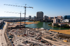 Northshore District construction at Las Colinas