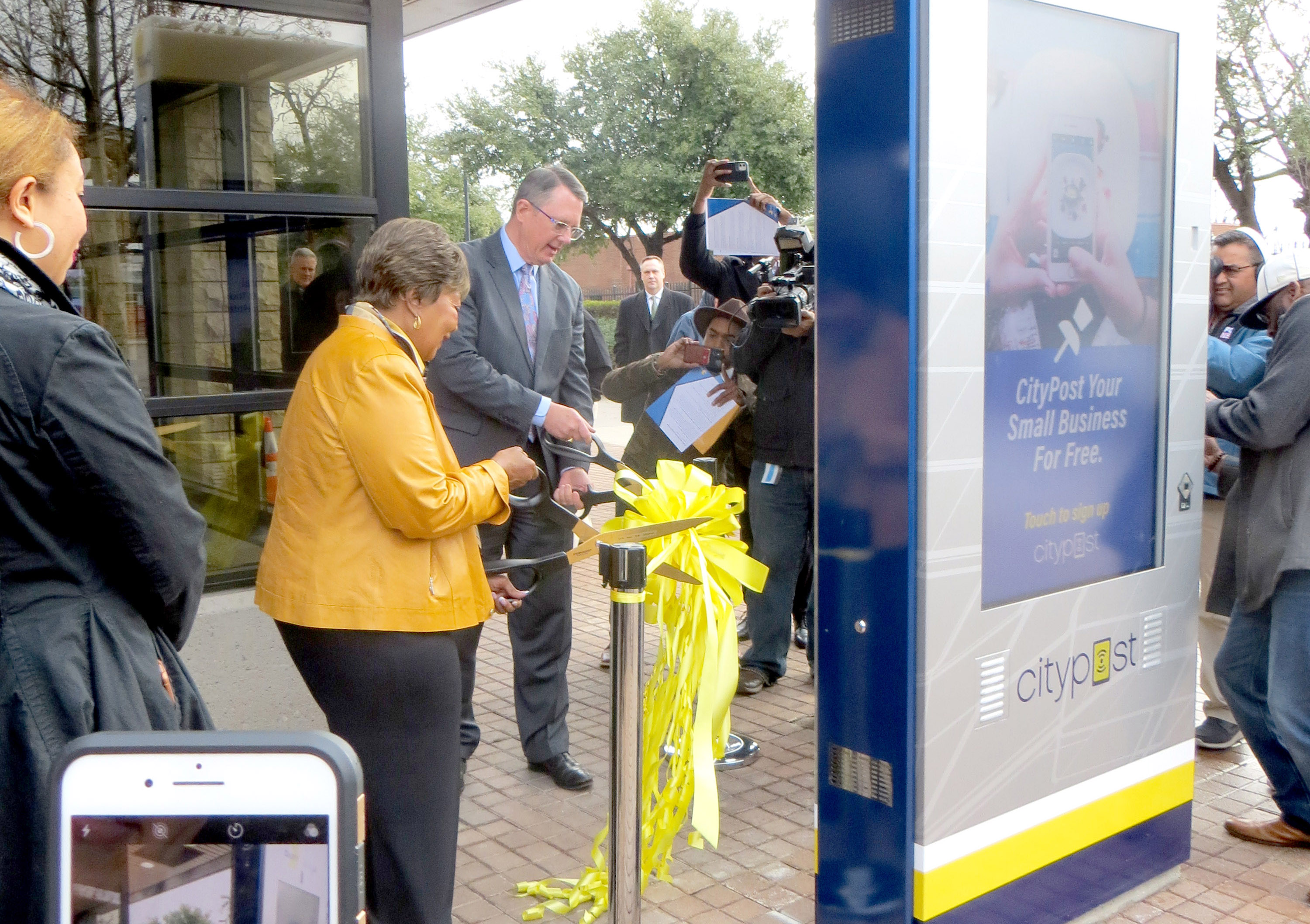 Kiosk Dedication Ceremony at J.B. Jackson, Jr. Transit Center Thursday, February 20, 2020